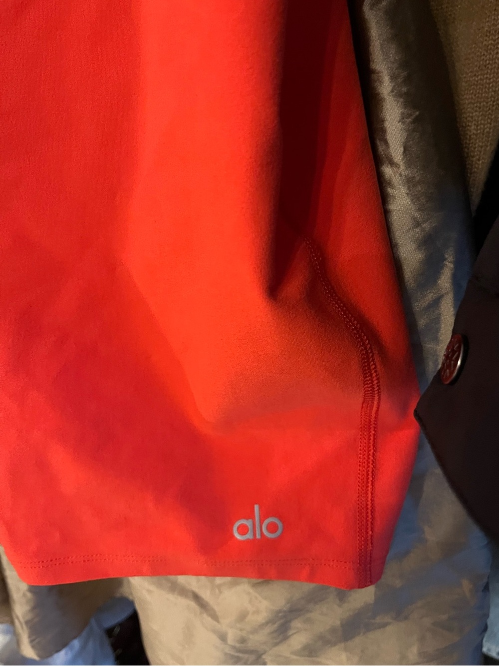 Alo Women's Red V-Neck Romper size M 💋💋💋💋 - Picture 2 of 6